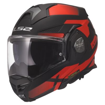 LS2 FF901 ADVANT-X HPFC NOVA překlápěcí helma matná černá/červená vel.M